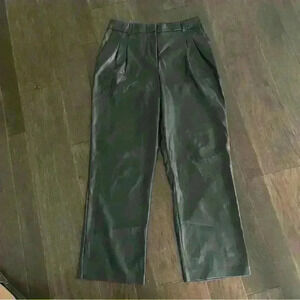 House of Harlow 1960 Size 12 Womens Black Faux Leather Pants
